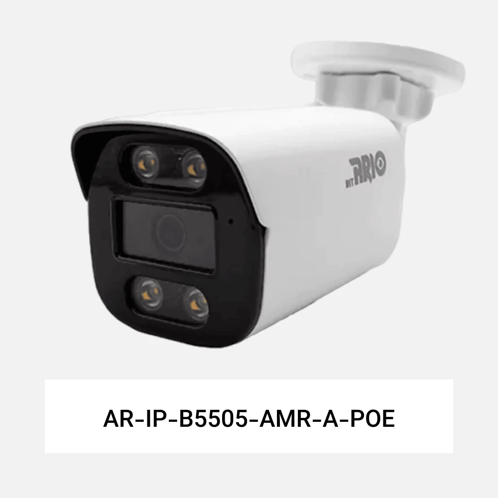 دوربین بولت 5 مگاپیکسل آریو مدل AR-IP-B5505-AMR-A-POE